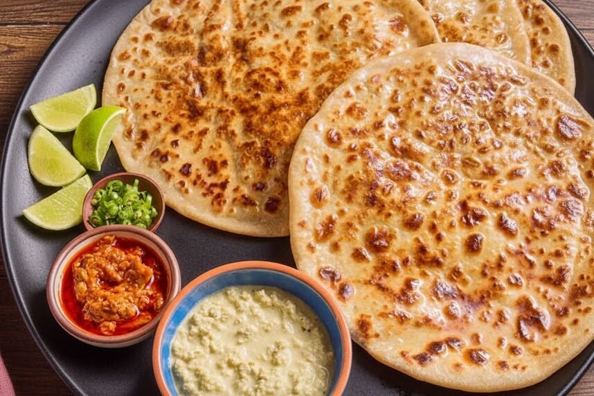 Alu pratha rainy food