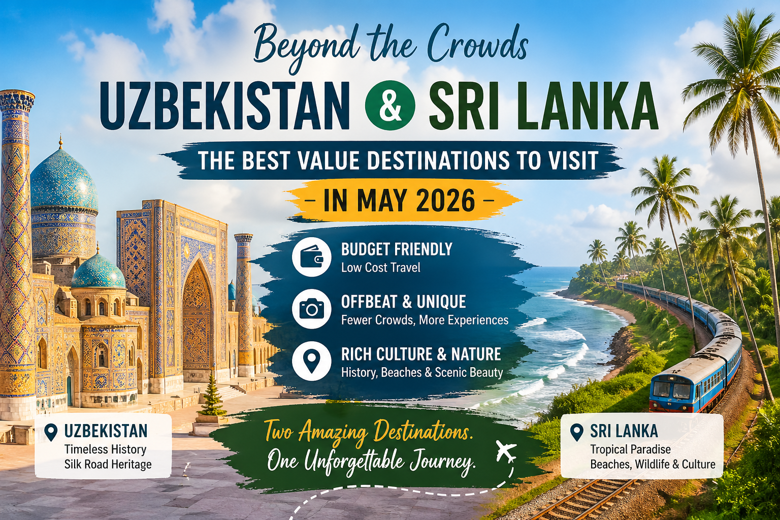 Beyond the Crowds: Why Uzbekistan and Sri Lanka are May 2026’s Best Value Destinations sri lanka and uzbekistan